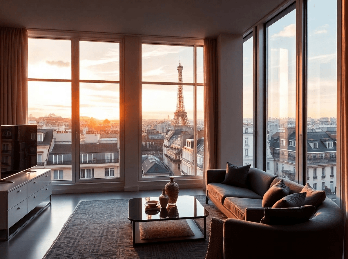 Apartman za iznajmljivanje s pogledom na Pariz